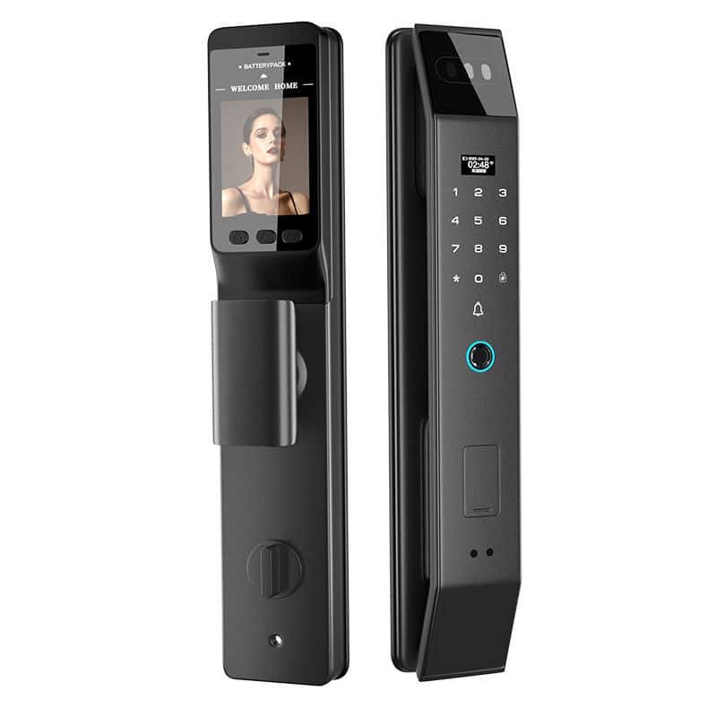 Cluzine - 3D Face Recognition Smart Lock,Palm Vein,Video Intercom,WiFi Remote,Door Viewer,Home Security
