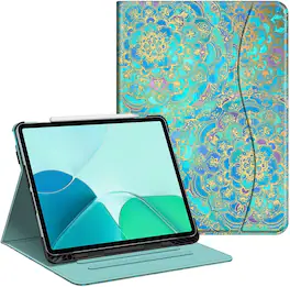 Fintie - Folio Stand Case for iPad Air 13-inch M4/M3/M2 (2026/2025/2024) | Multiple Viewing Angles Cover Auto Sleep/Wake - Shades of Blue