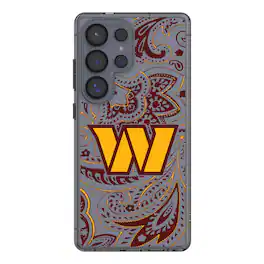 Keyscaper - NFL - Washington Commanders Galaxy Clear Paisley Design Case - S23 Ultra - Multicolor