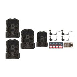 Stealth Cam - Browtine 14MP Camera with Trail Camera Bundle (4-Pack)