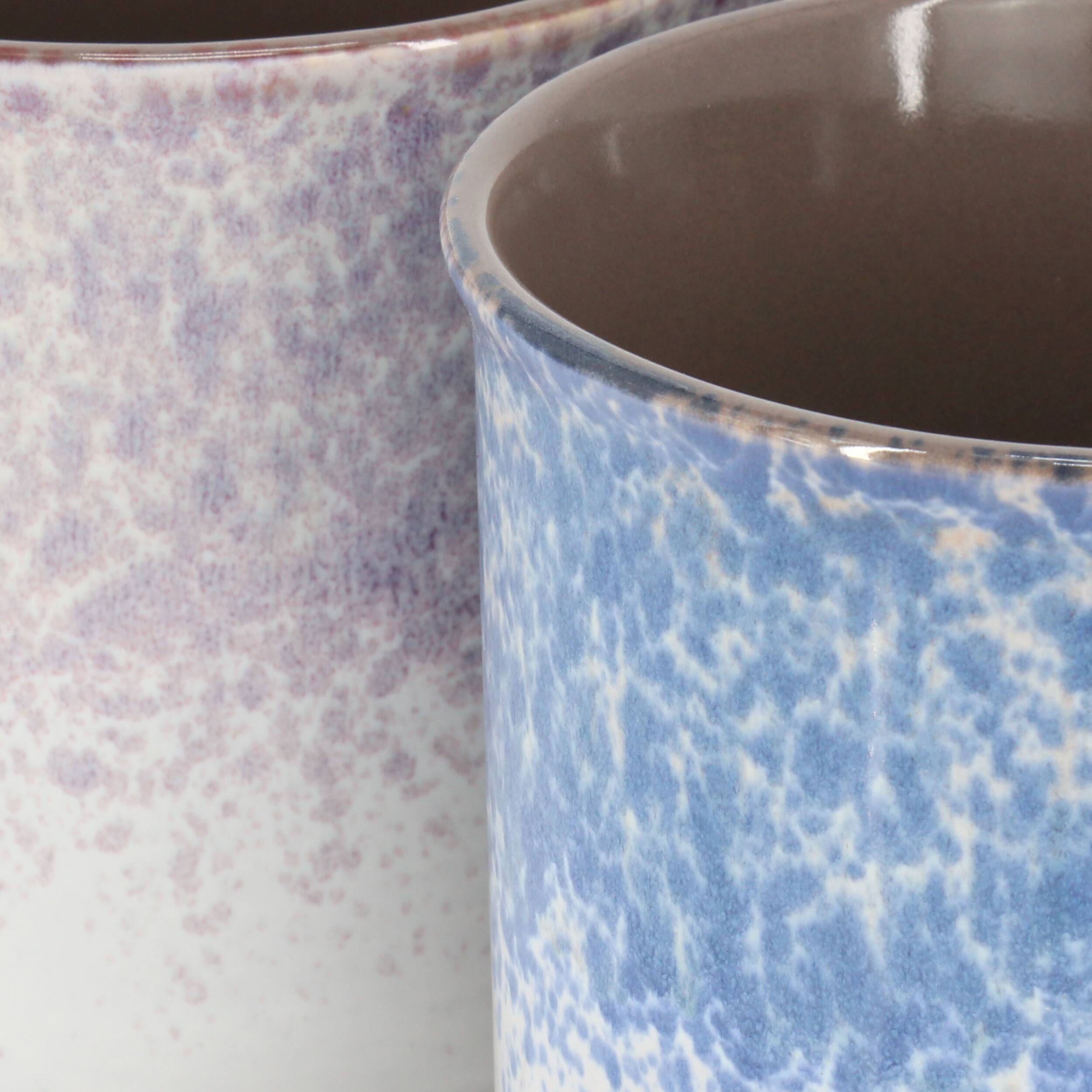 Alt View 3. Gibson - Gibson Home Blurry 4 Piece 19 Ounce Stoneware Straight Shape Mug Set in Assorted Colors - Assorted.