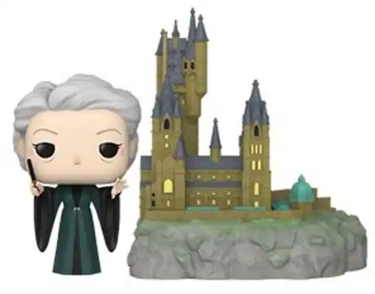 Front. Funko - FUNKO POP! TOWN: Harry Potter - Chamber of Secrets Anniversary - Minerva with Hogwarts - COLLECTIBLES - Multicolor.