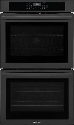 Frigidaire - 30" Built-In Double Wall Oven with Convection Bake and Air Fry - Black