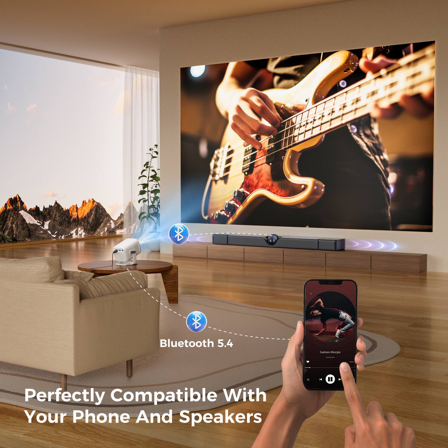 Bluetooth 5.4  
Perfectly Compatible With Your Phone And Speakers