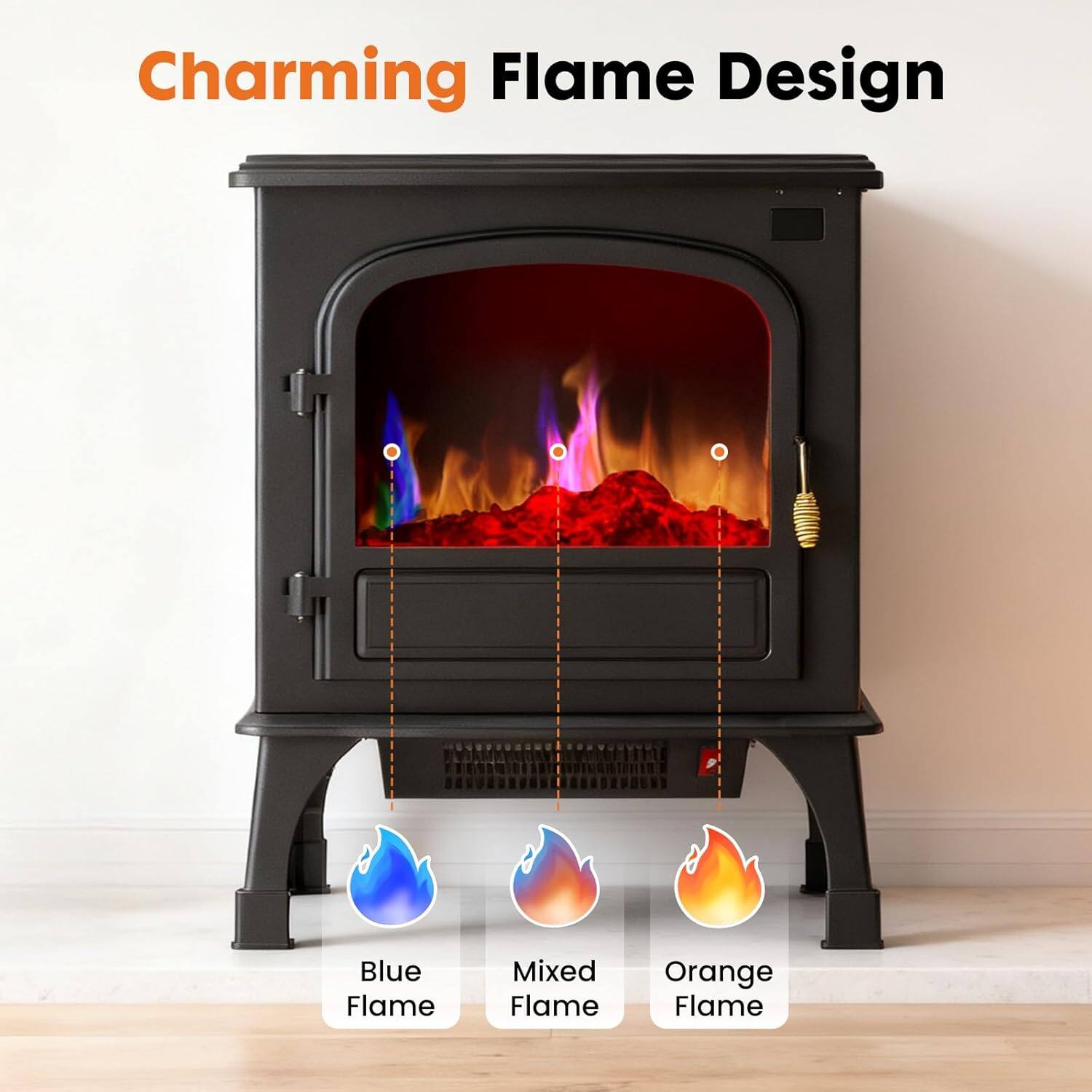 Charming Flame Design

- Blue Flame
- Mixed Flame
- Orange Flame