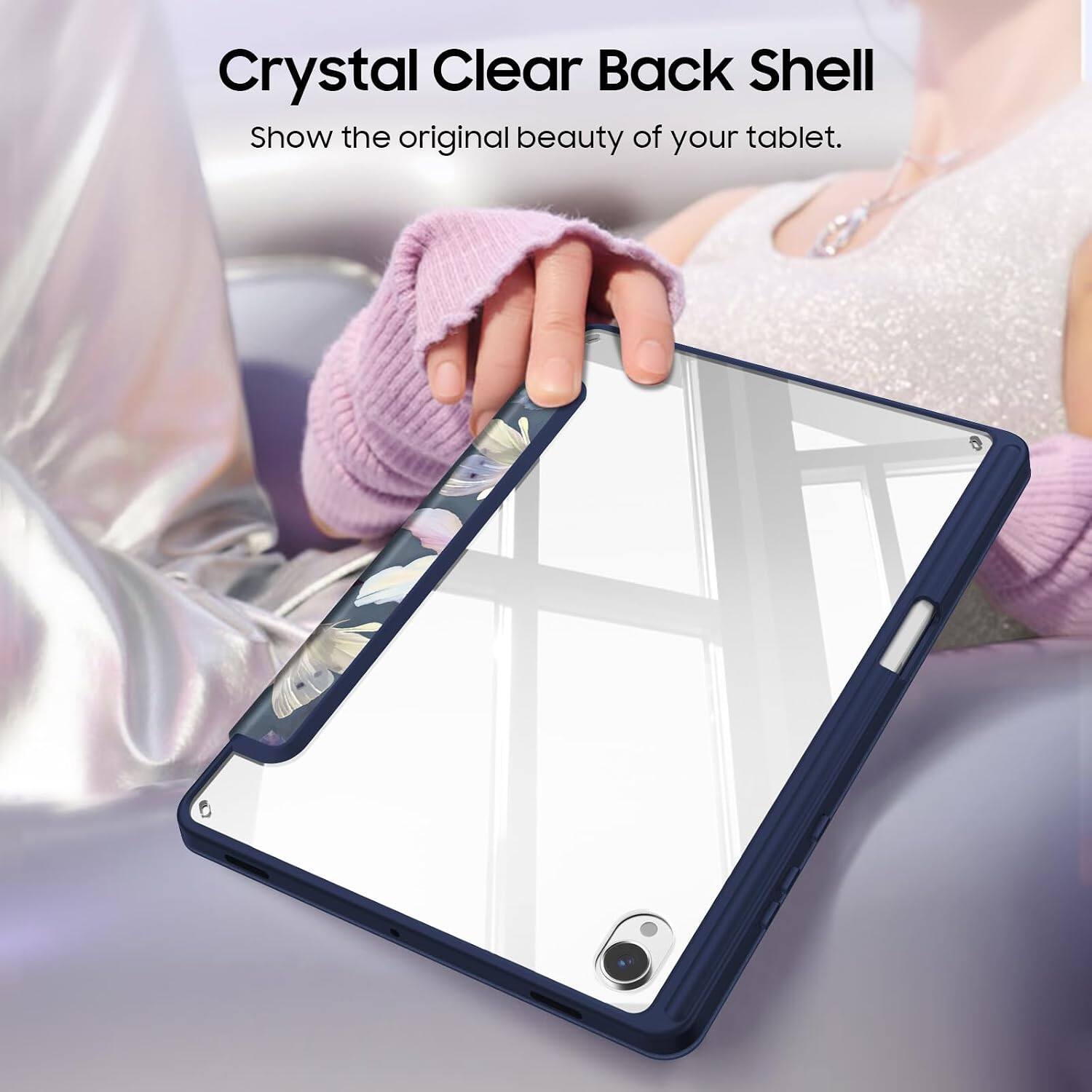 Crystal Clear Back Shell  
Show the original beauty of your tablet.