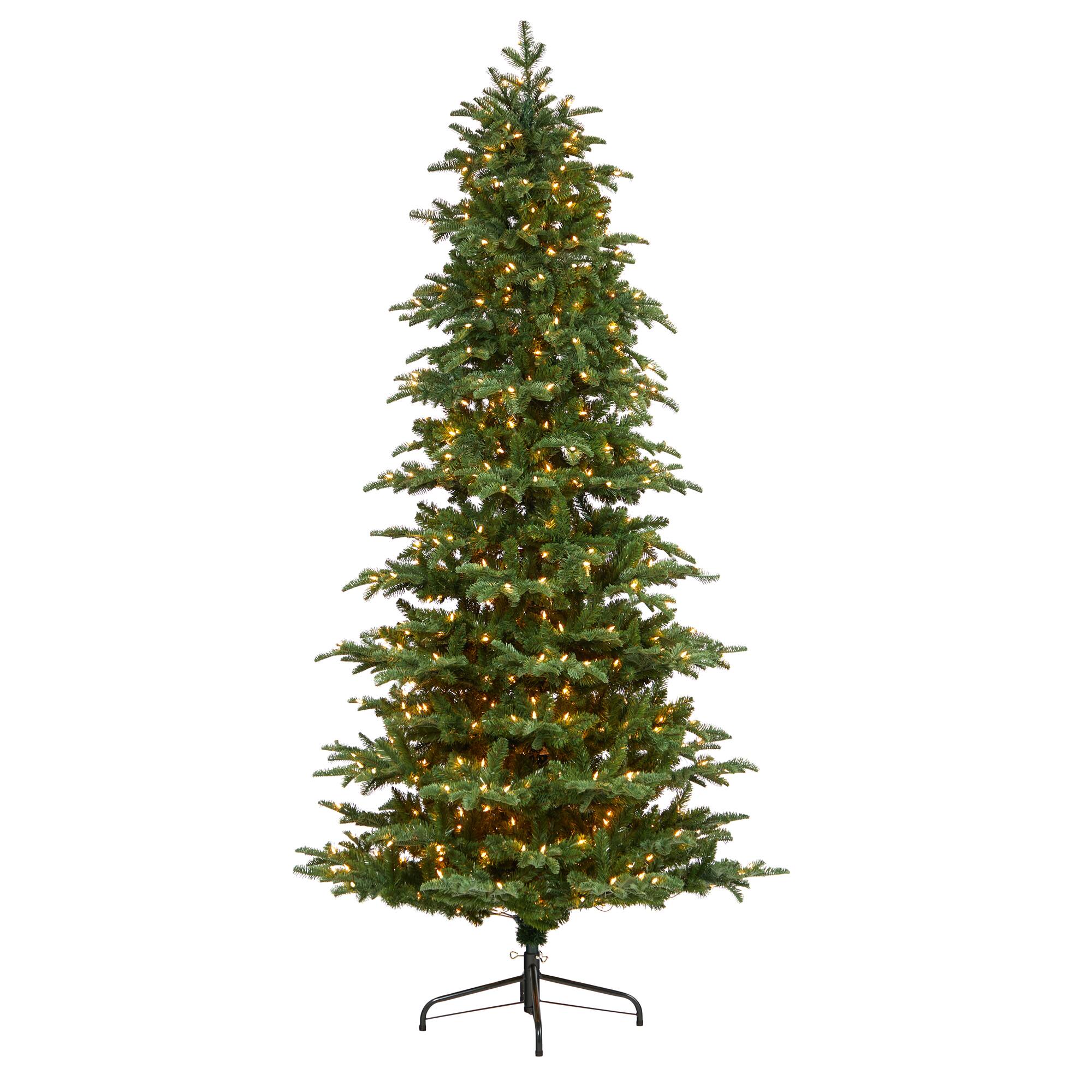 Front. BreeBe - 8’ South Carolina Christmas Tree w/650 LED and 2598 Tips - Green.