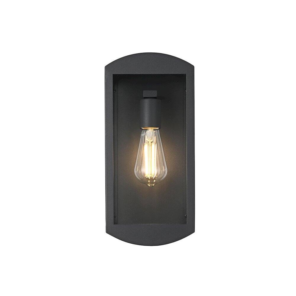Back. Elegant Lighting - Miles 6 Inch Outdoor Wall Sconce In Black - Black.