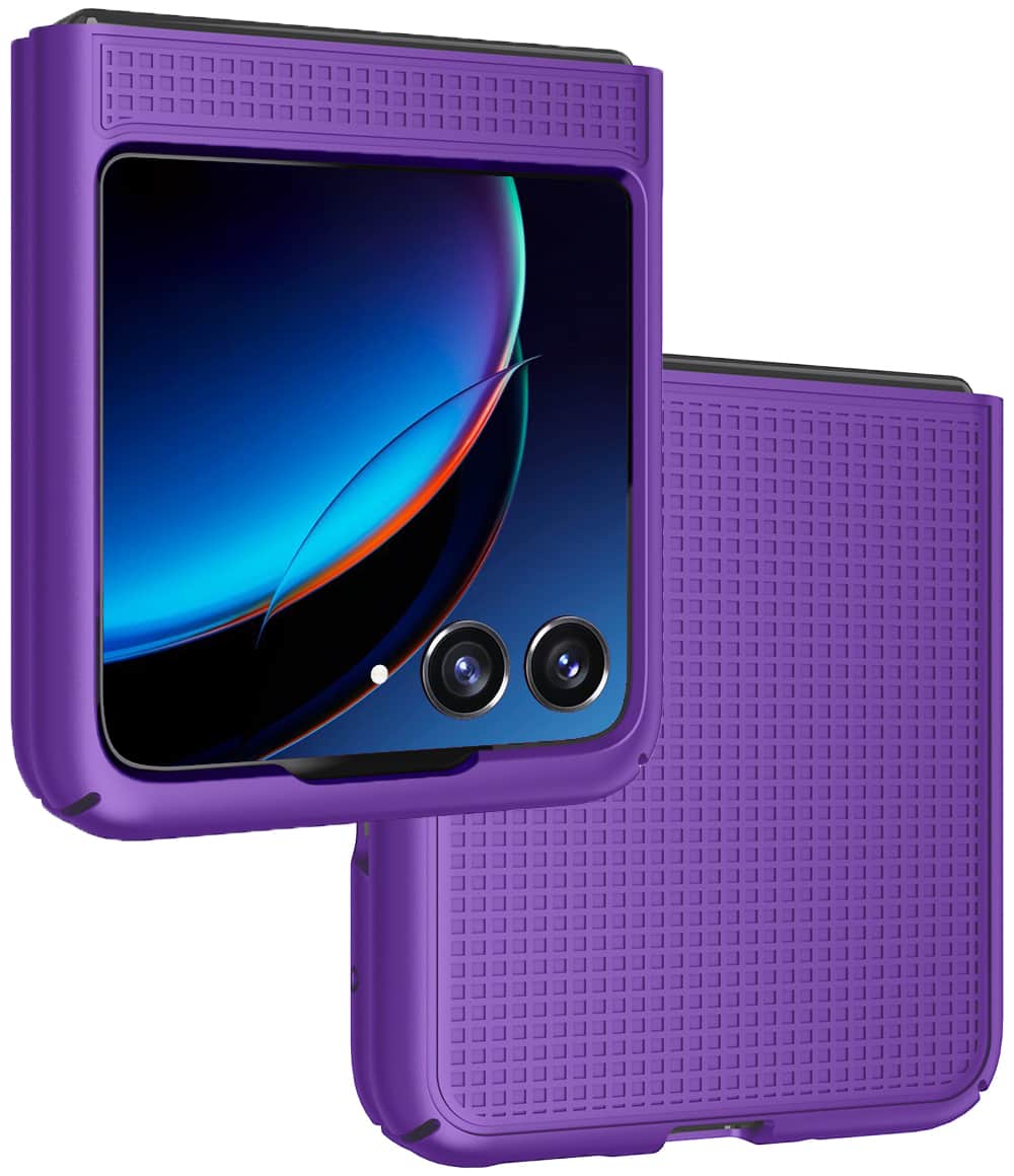 Nakedcellphone - Slim Case for Motorola RAZR+ 2023 (RAZR PLUS) - Purple