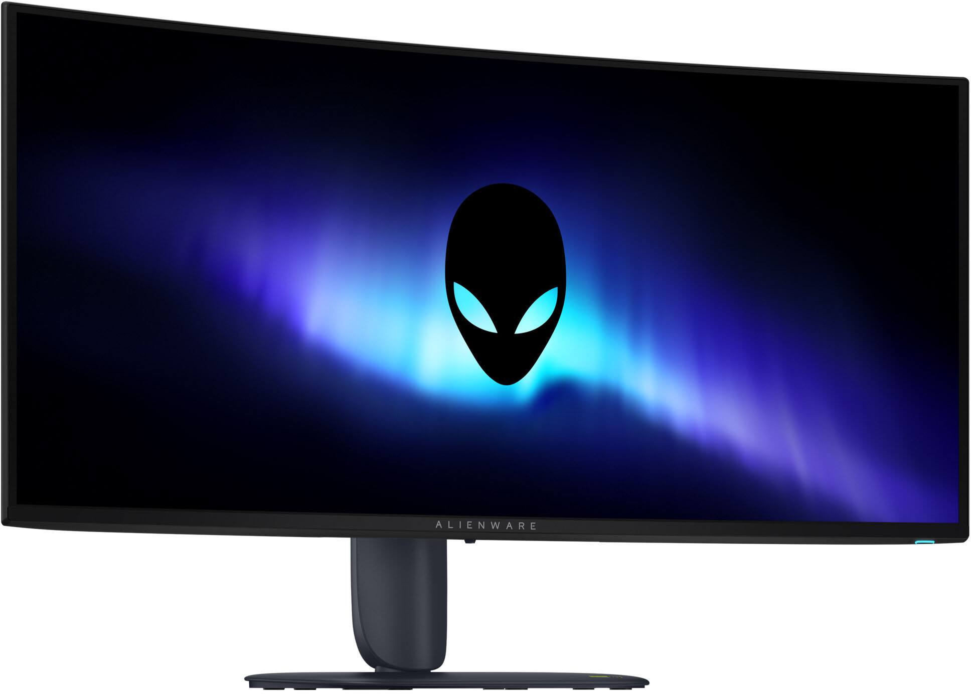 Alt View 11. Alienware - 34" QD-OLED UWQHD 280Hz .03ms FreeSync Premium Pro and G-SYNC Compatible Curved Gaming Monitor w/HDR (HDMI, DisplayPort) - Black.