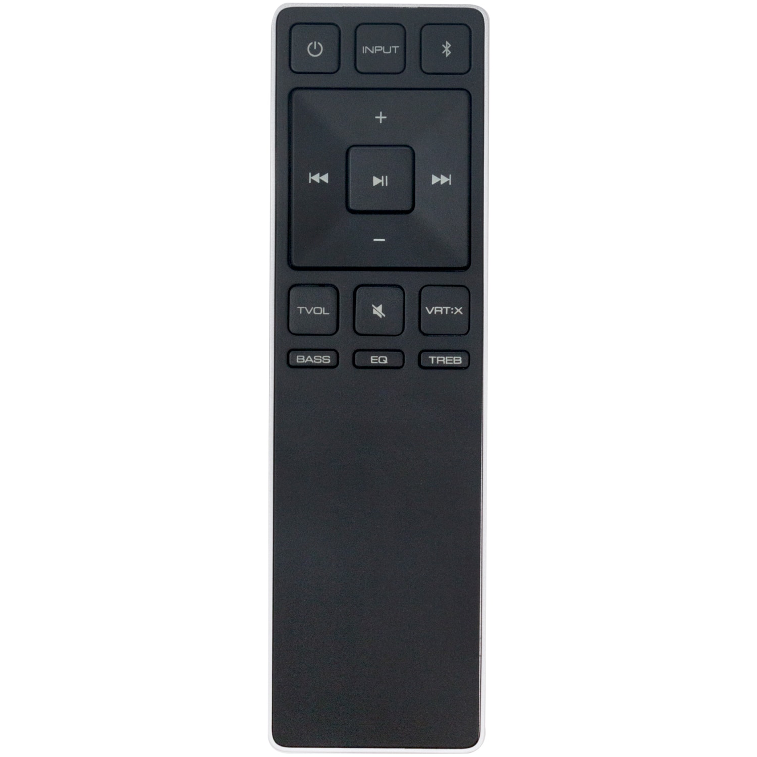 INPUT + - TVOL Q TREB BASS VRTX