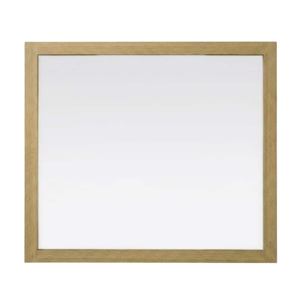 Elegant Kitchen and Bath - Noah Wooden Rectangle Mirror 42 x 36 - Honey Brown price history on PriceWatchPro