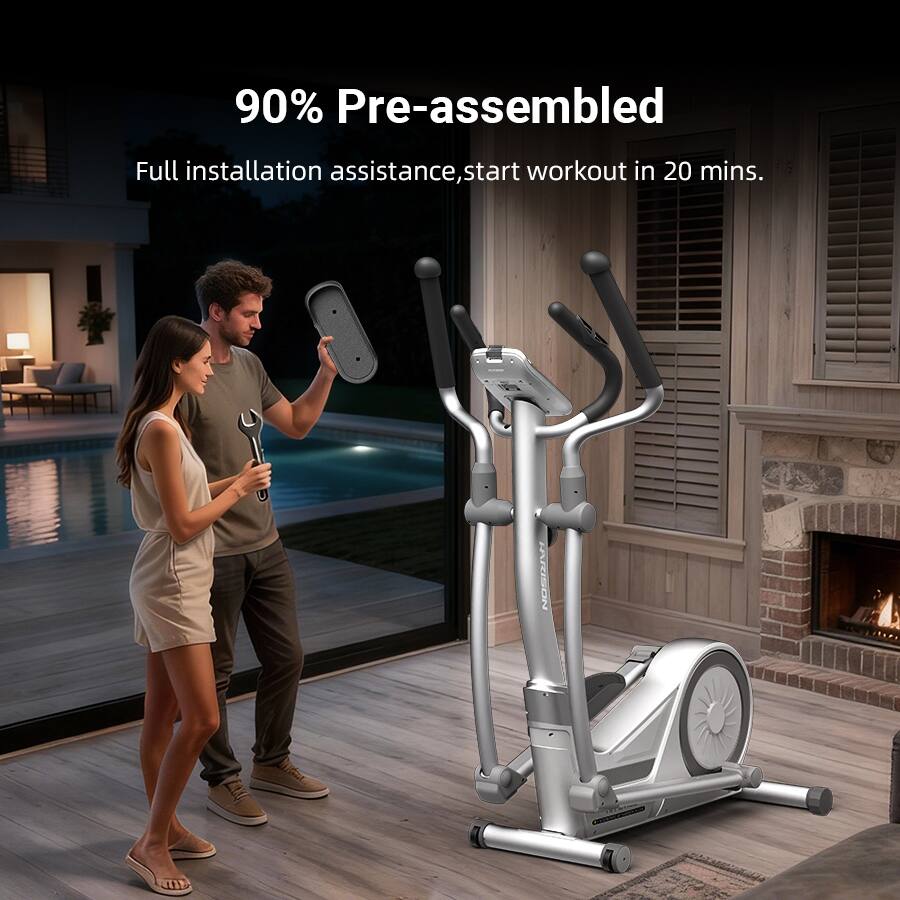 90% Pre-assembled  
Full installation assistance, start workout in 20 mins.