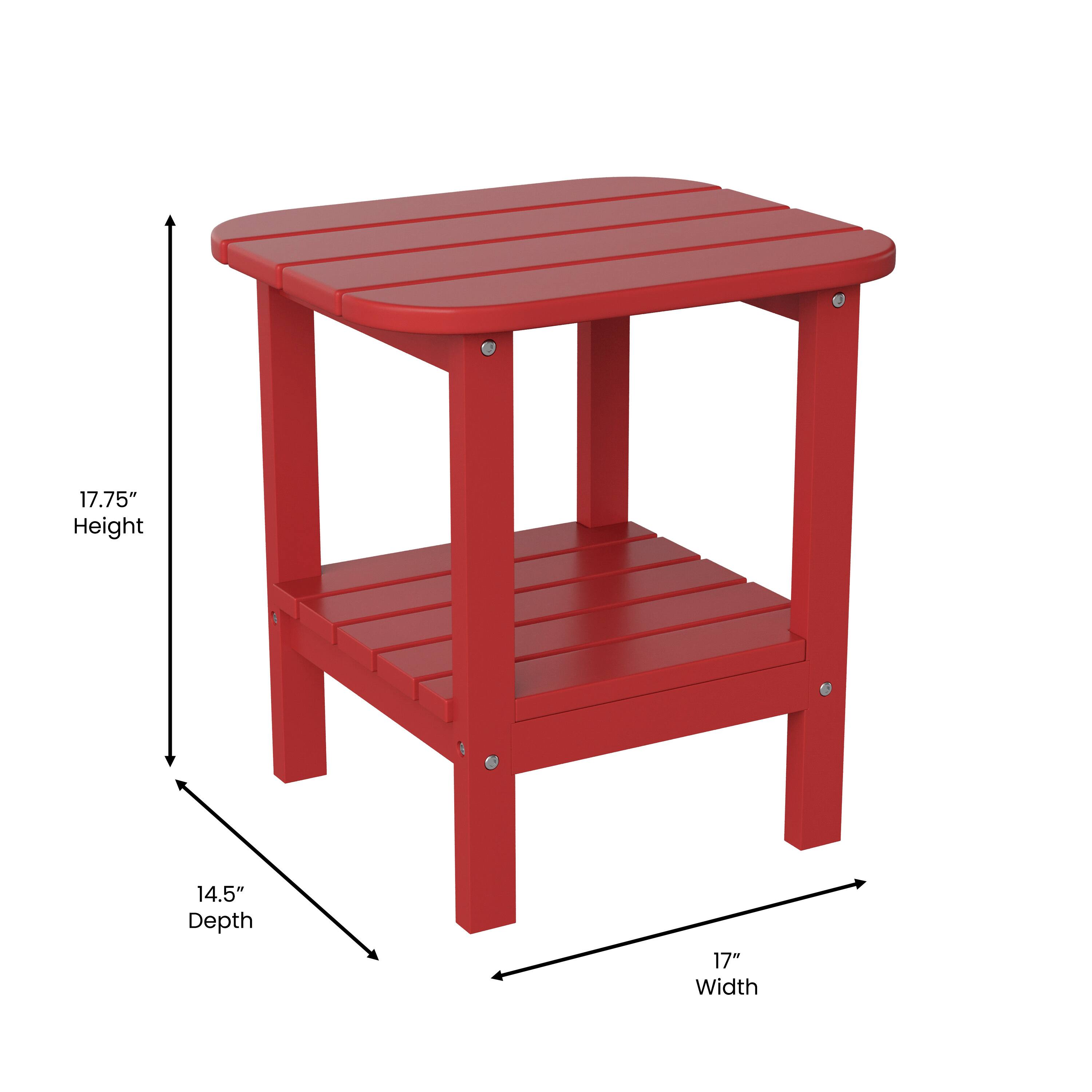 17.75" Height  
14.5" Depth  
17" Width