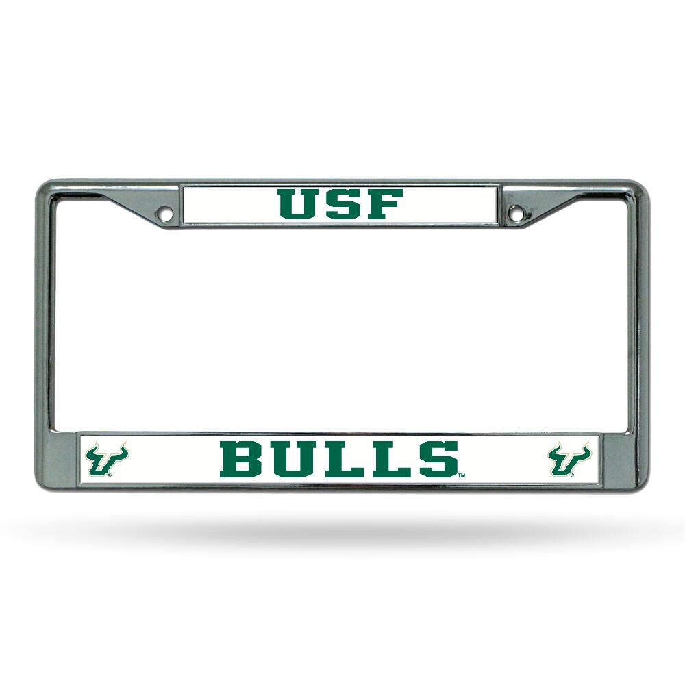 South Florida USF Bulls Chrome License Plate Frame