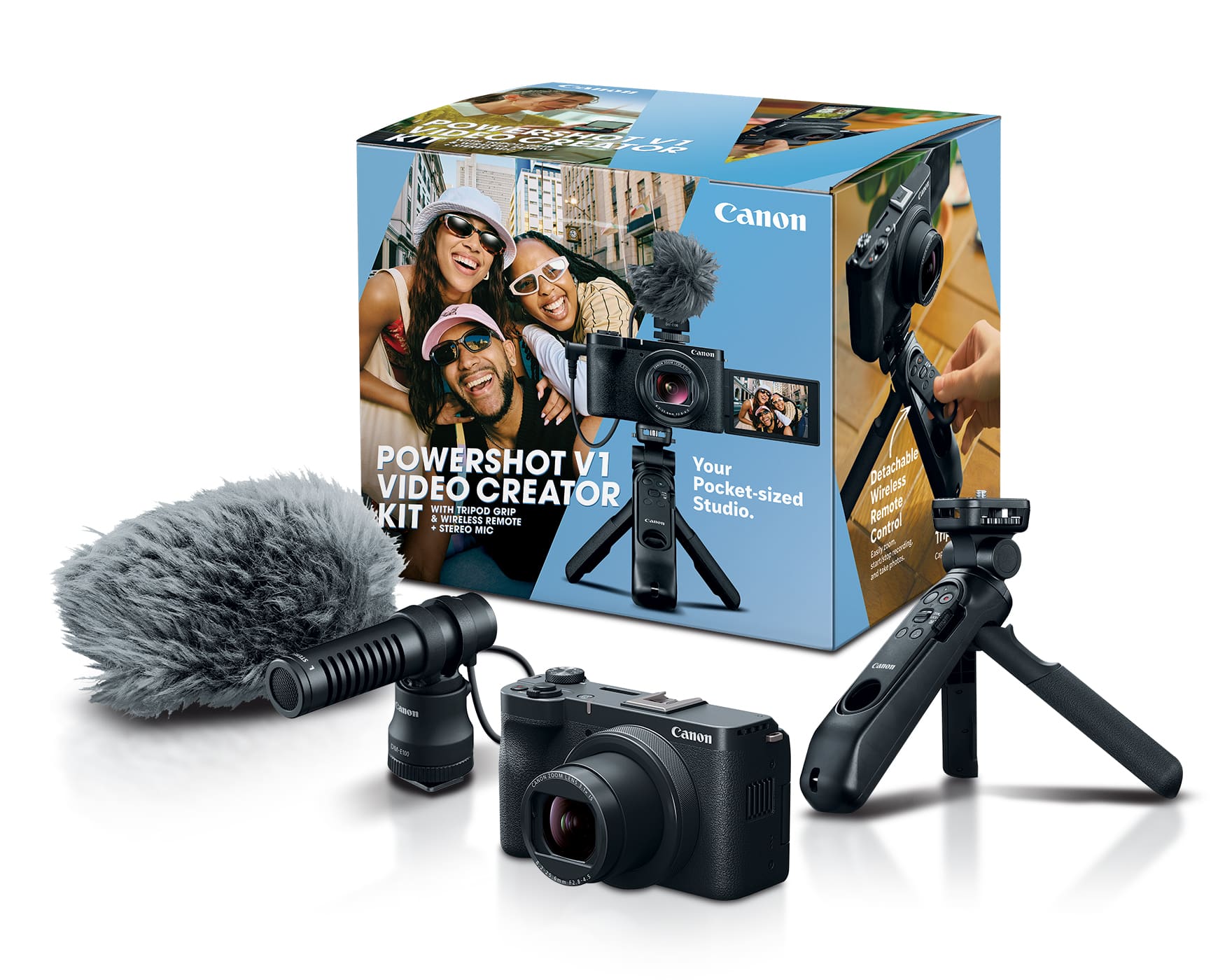 Canon - PowerShot V1 4K Video 24.2 -Megapixel Digital Camera Video Creator Kit - Black price history on PriceWatchPro