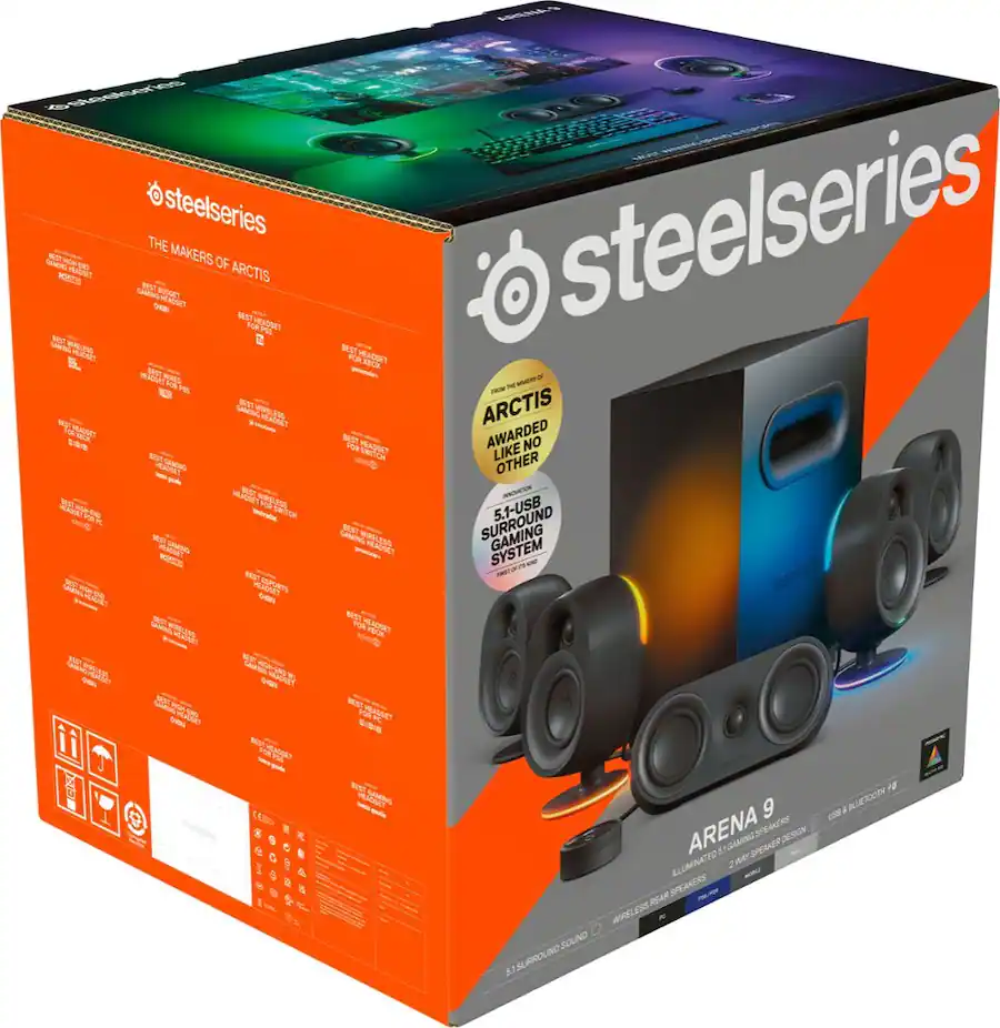 SteelSeries Arena Bluetooth Gaming Speakers with RGB