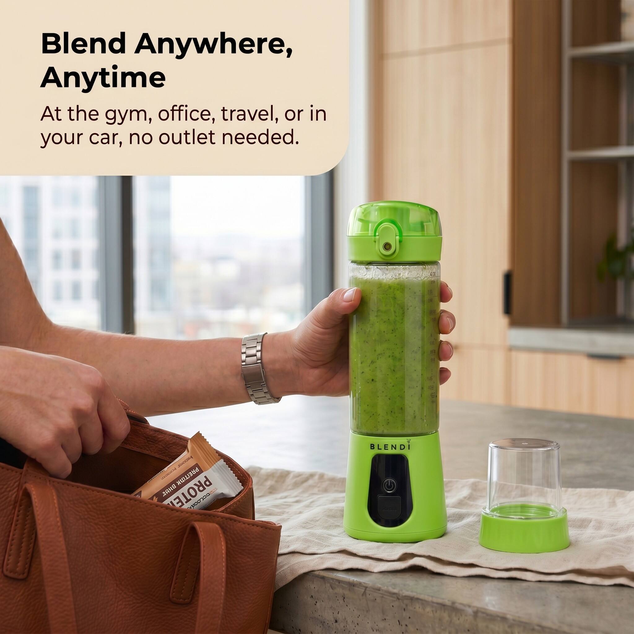 Blend Anywhere, Anytime

At the gym, office, travel, or in your car, no outlet needed.

BLENDI