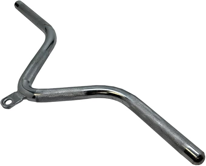 Angle. Amber Sporting Goods - Amber Sporting Goods Tricep Pressdown Bar - Gray.