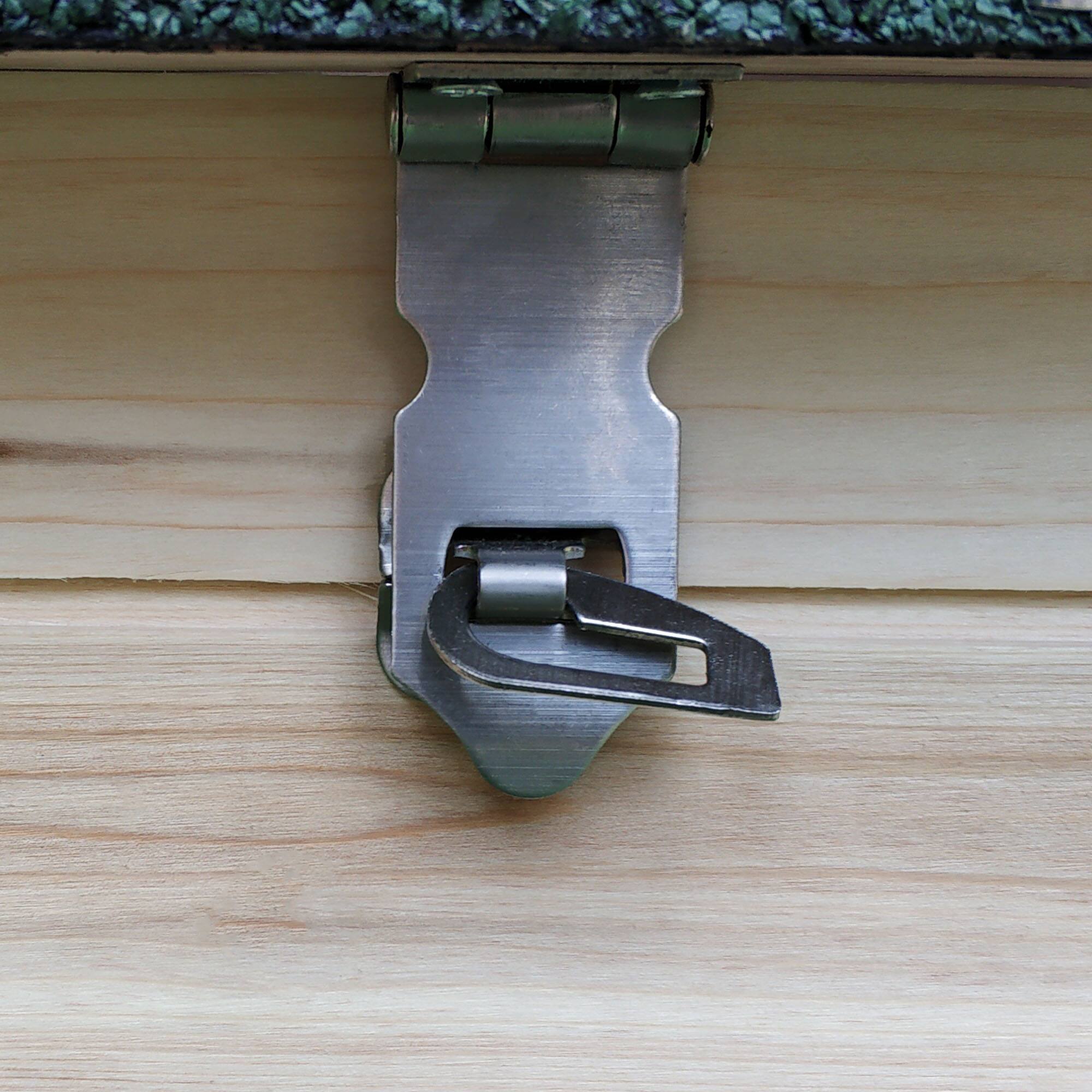 Alt View 5. Pawhut - 77" Wooden Chicken Coop with Nesting Box, Cute Outdoor Hen House with Removable Tray, Ramp Run, for Garden Backyard.