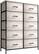 Alt View 4. Sorbus - Sorbus Dresser with 10 Drawers - Storage Unit Organizer Chest for Clothes - Bedroom, Room, Nursery, & Closet - Rustic beige.