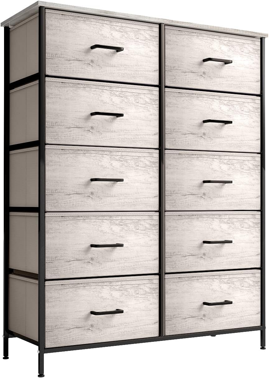 Alt View 4. Sorbus - Sorbus Dresser with 10 Drawers - Storage Unit Organizer Chest for Clothes - Bedroom, Room, Nursery, & Closet - Rustic beige.