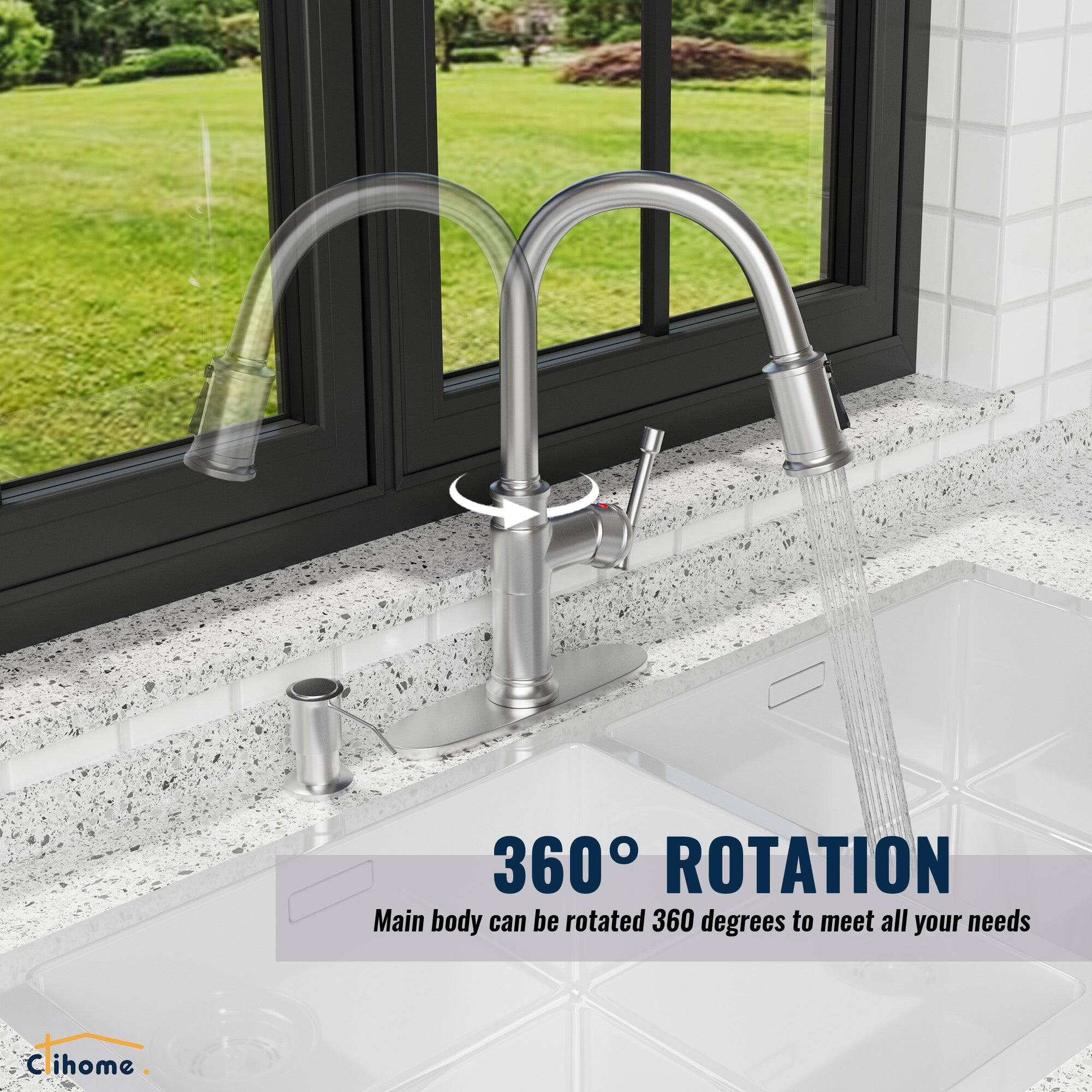 360° ROTATION Main body can be rotated 360 degrees to meet all your needs Cihome