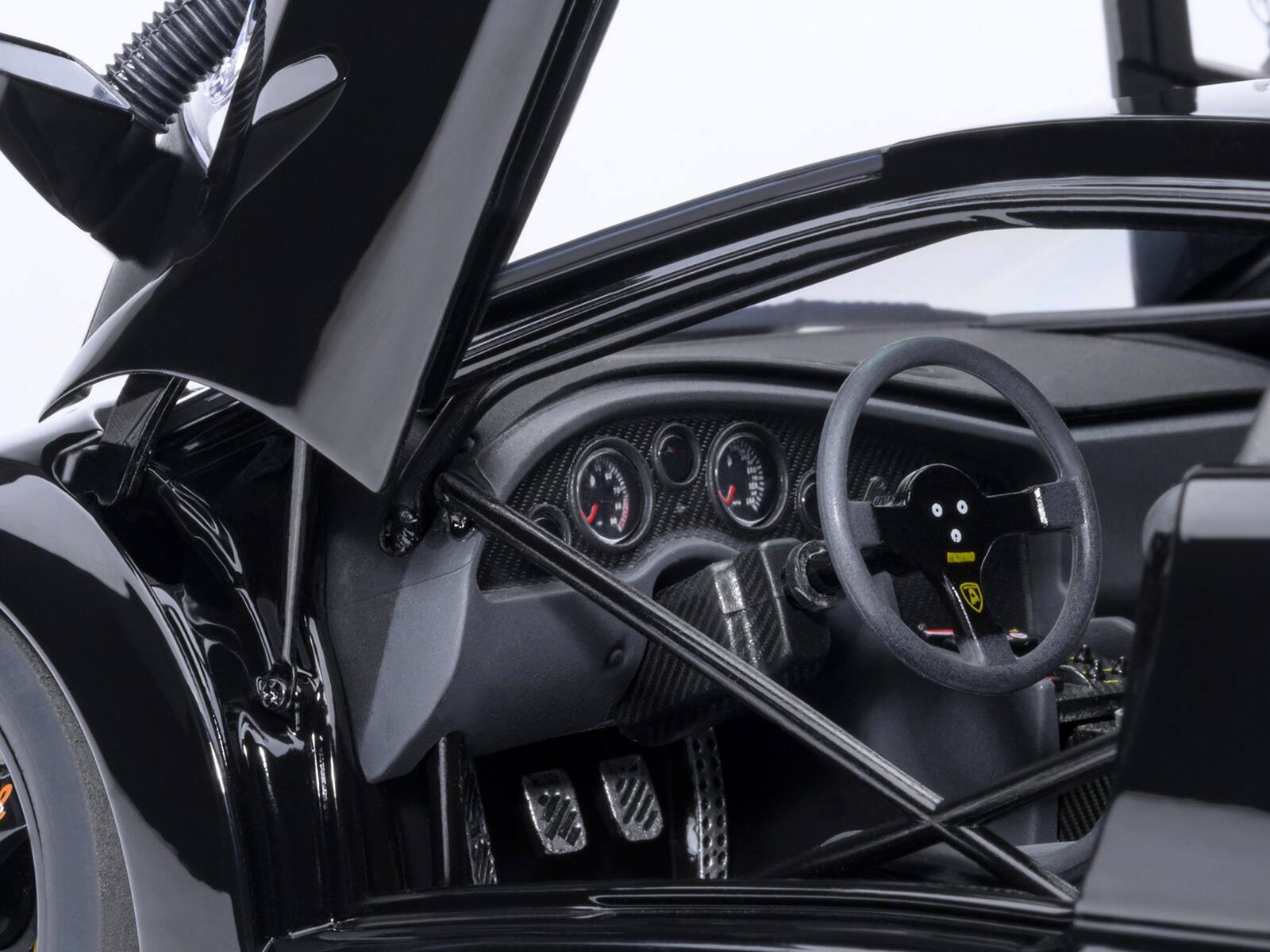 Alt View 3. Autoart - Lamborghini Diablo GTR Deep Black  1/18 Model Car by Autoart.