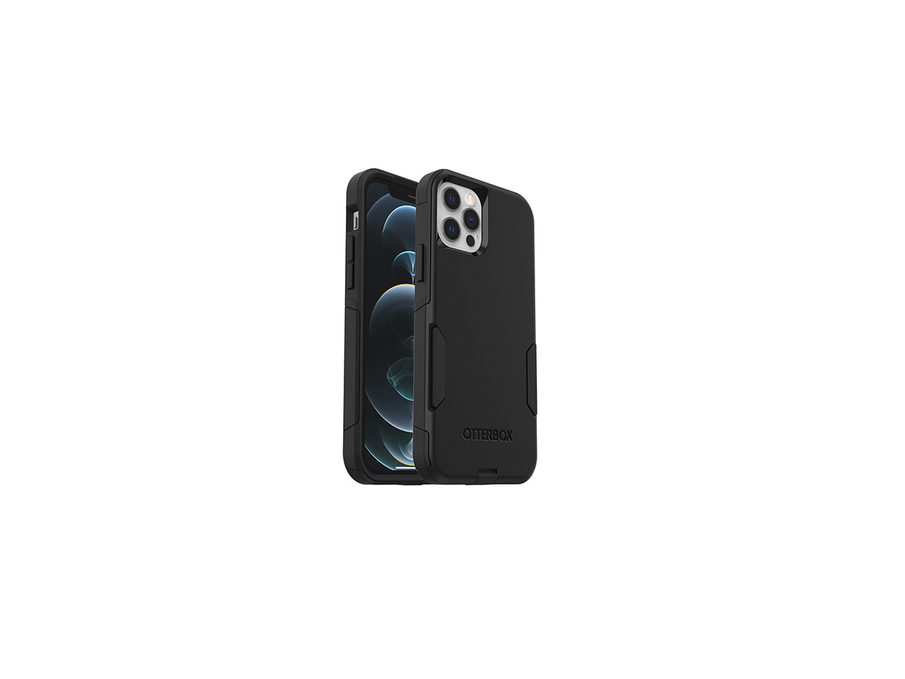 Alt View 2. OtterBox - OtterBox Commuter Series iPhone 12/iPhone 12 Pro Case - Black  77-66184 - Black.