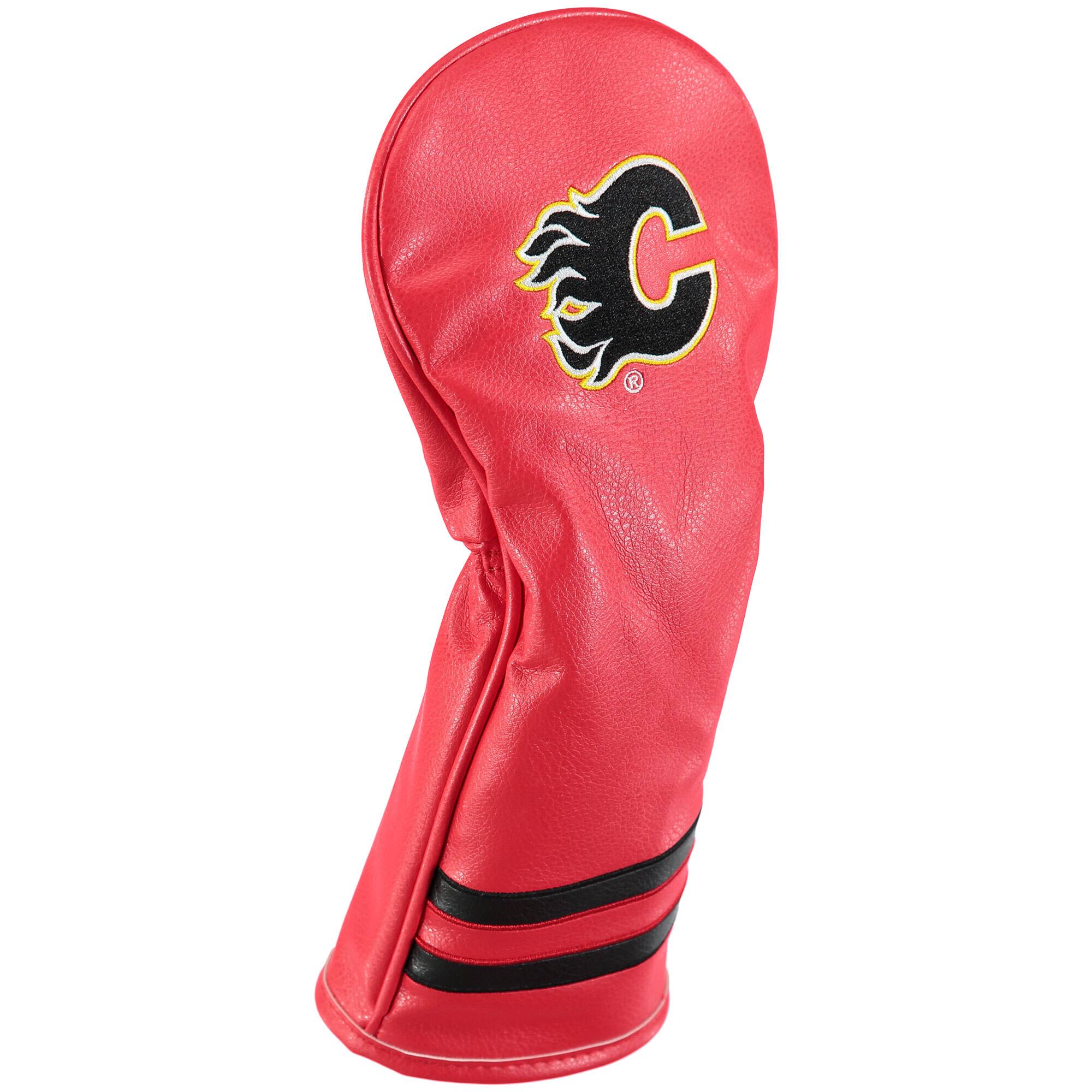 Front. Team Golf - Calgary Flames Vintage Fairway Headcover - Multicolor.