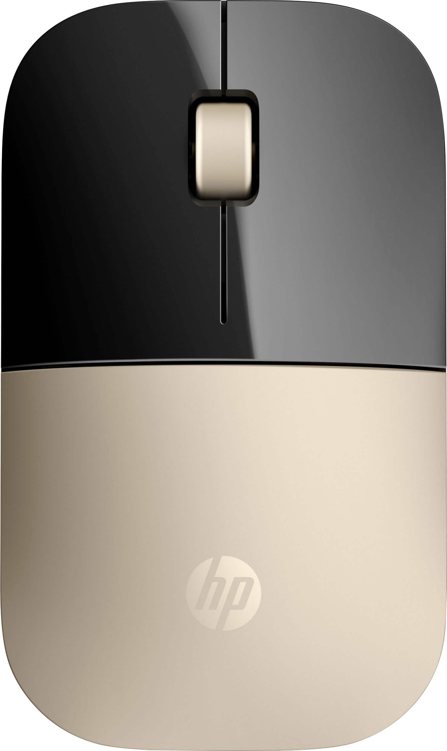 Front. HP - Z3700 G2 Wireless Blue LED Mouse - Modern Gold.