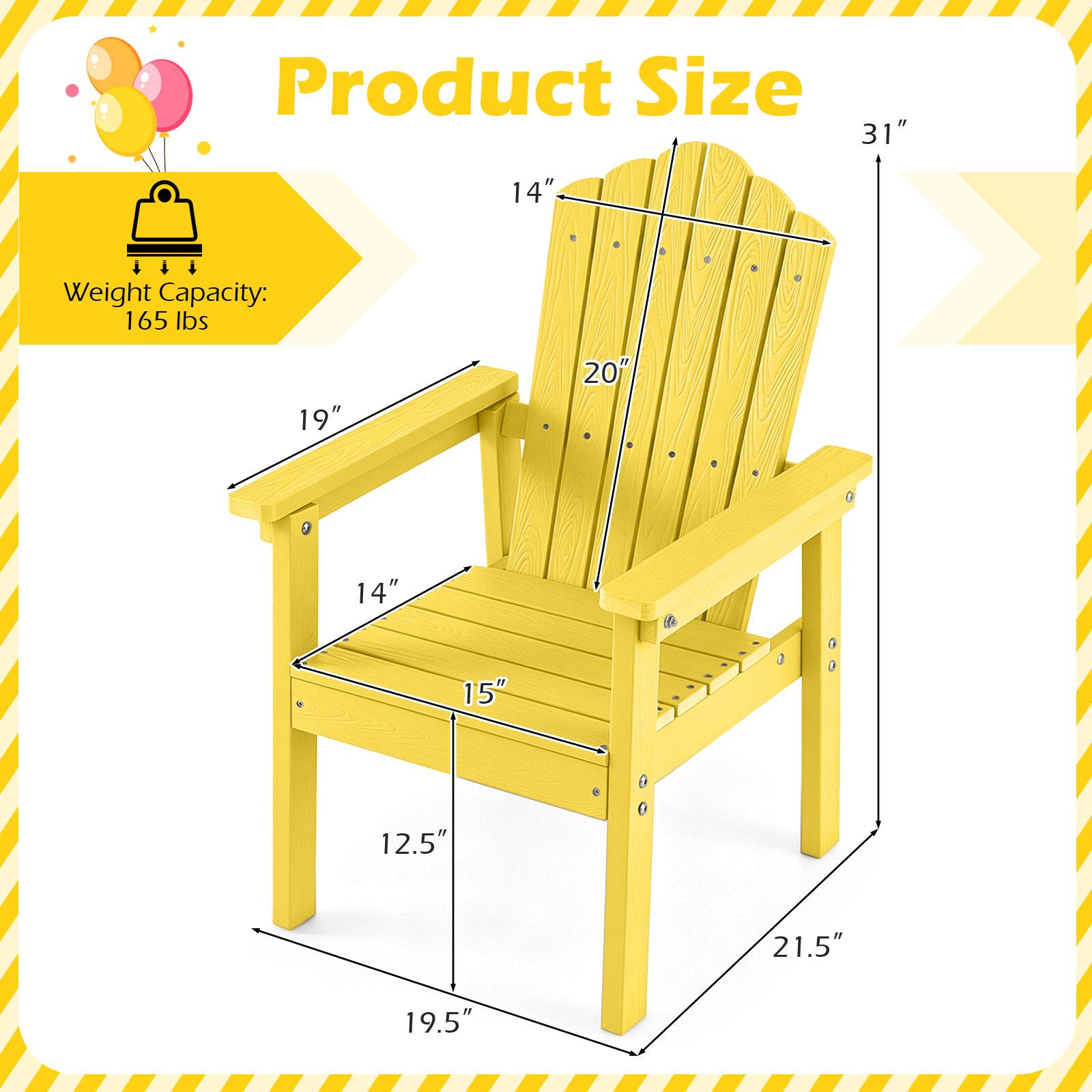 Product Size: 31" x 14" x 19" x 20" x 14" x 15" x 12.5" x 21.5" x 19.5"  
Weight Capacity: 165 lbs