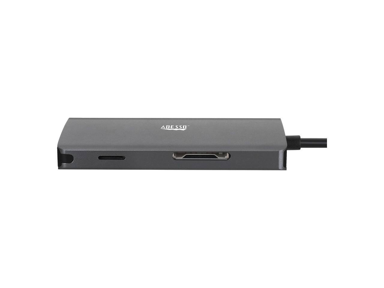 Alt View 2. Adesso - Adesso 8-in-1 USB-C Multi-Port Docking Station TAA Compliant AUH4030 - Unknown.