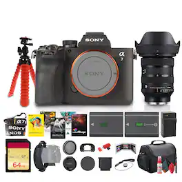 Sony - A7 V Mirrorless Camera Full Frame Hybrid System Body Gig Bundle