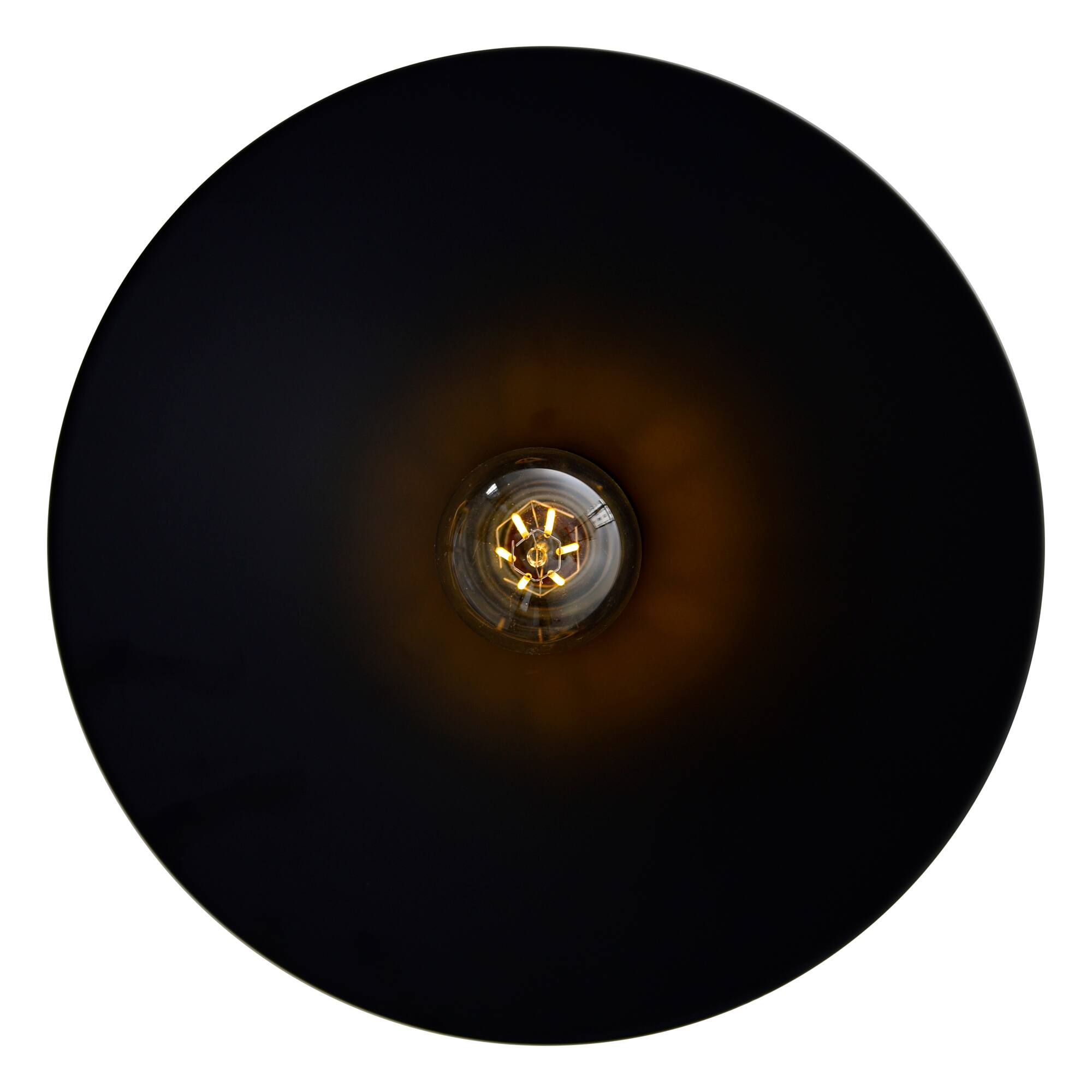 Back. CWI Lighting - Brave 1 Light Flush Mount With Black Finish - Black.