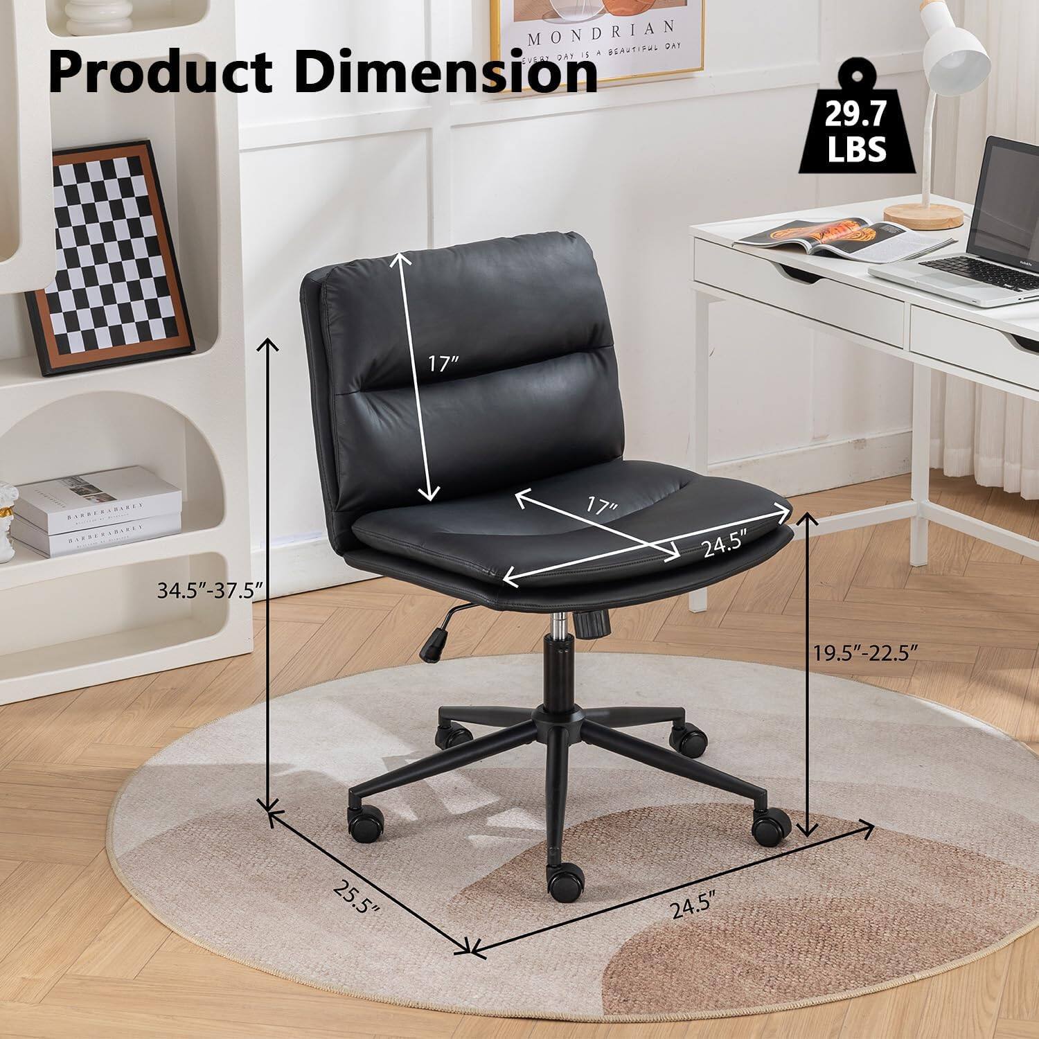 MONDRIAN DAT 1S

Product Dimension
29.7 LBS

34.5" - 37.5"
25.5"
24.5"
19.5" - 22.5"
17"
24.5"
17"