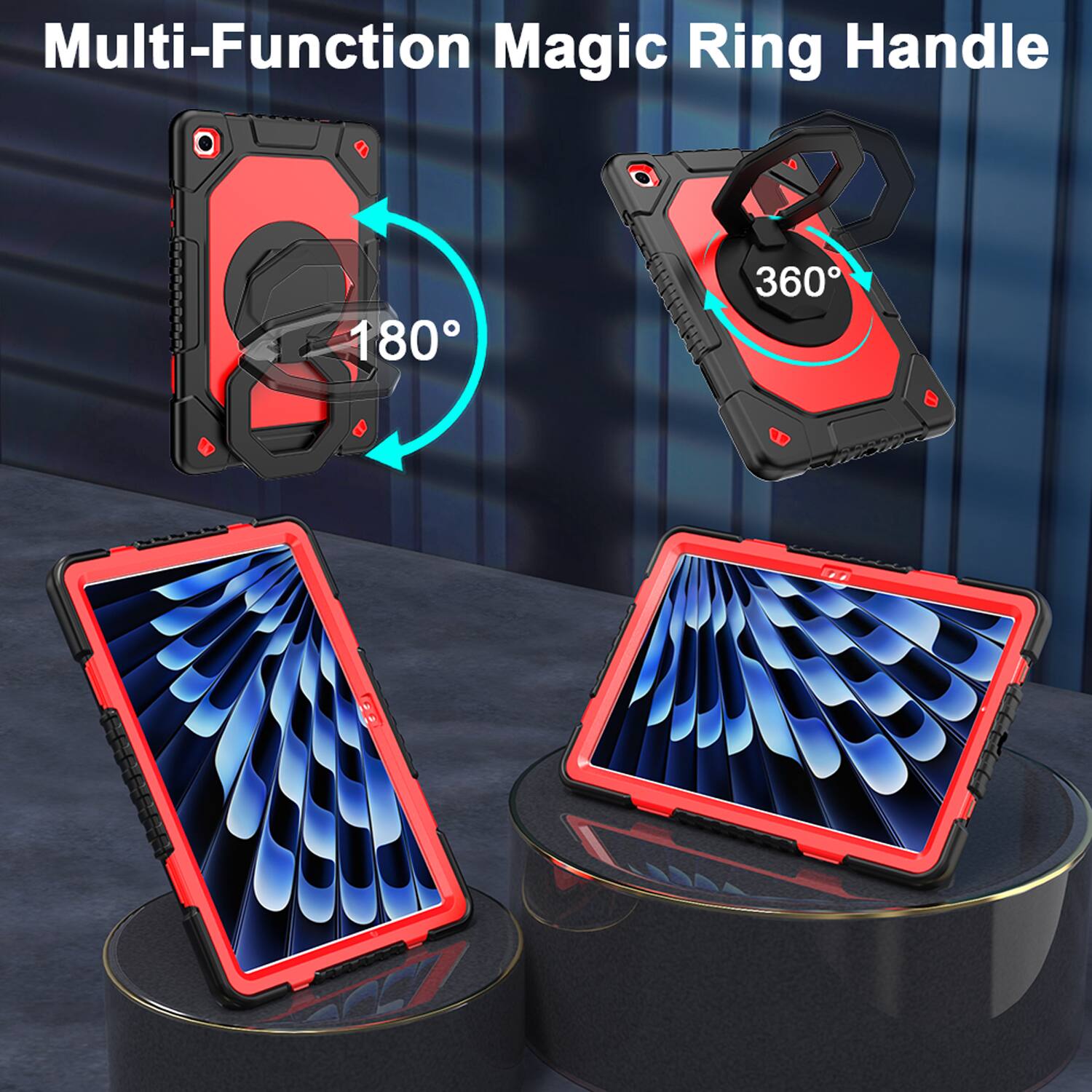 Multi-Function Magic Ring Handle

180°

360°