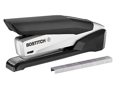 Front. Bostitch - InPower+28 Reduced-Effort Desktop Stapler, 28-Sheet Capacity, Staples Included - Black/Silver.