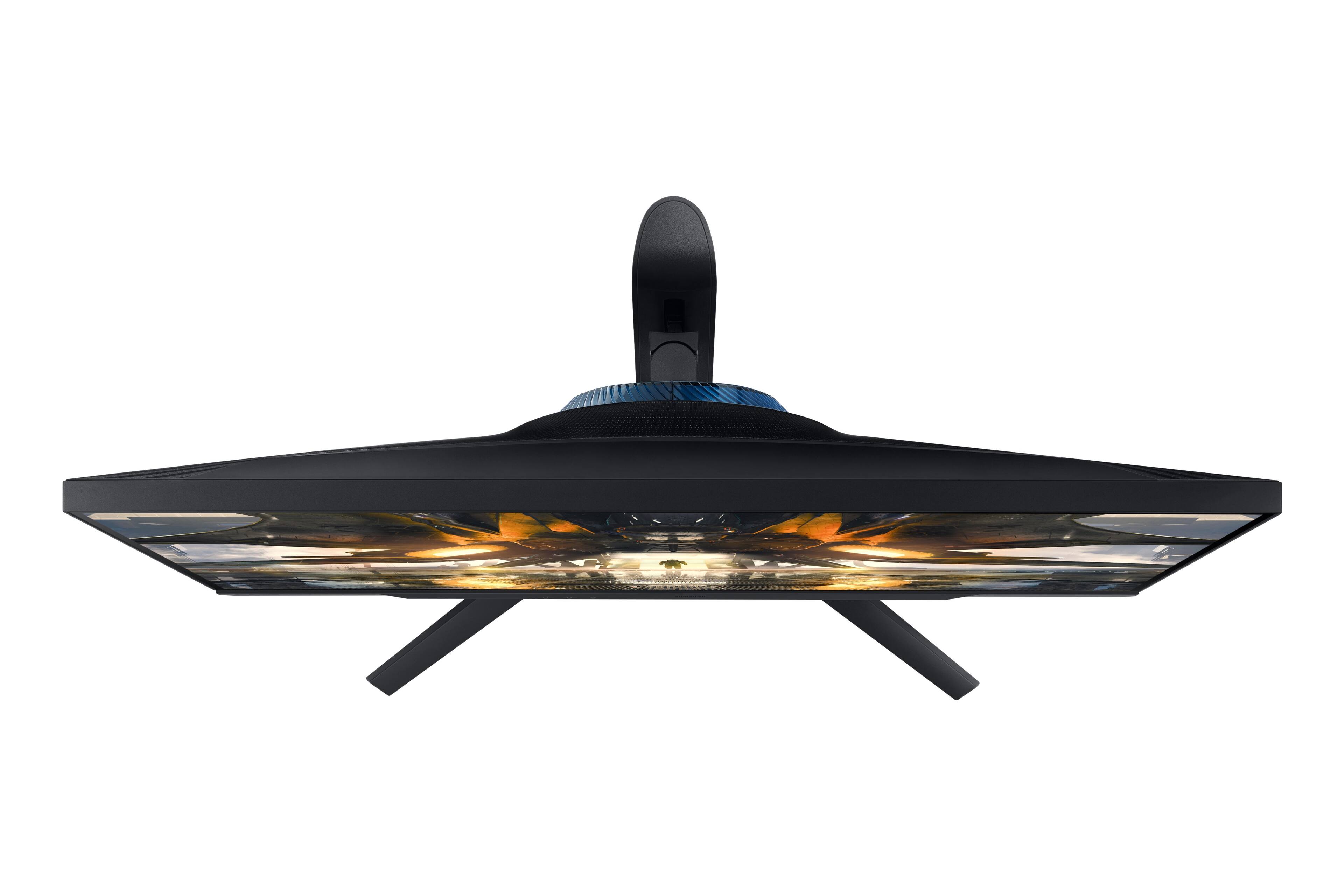 Alt View 25. Samsung - Odyssey 27” IPS LED QHD FreeSync Premium & G-Sync Compatible Gaming Monitor with HDR (Display Port, HDMI) - Black.