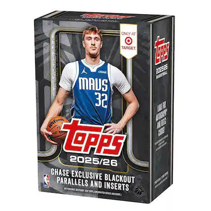 Fete RIANRT ONLY AT TARGET.
ASKETBALL MAUS chime 2025/26 BASKETBALL 32 1I FP AUTIGAPR BELS Wilson M - CARON LOPPS 2025/26 CHASE EXCLUSIVE PARALLELS BLACKOUT AS AND INSERTS (NO PURCHASE NECESSARY. VISIT TOPPS.COM/NPN FOR DETAILS AND ENTRY.)