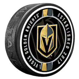 Mustang Drinkware - Vegas Golden Knights Ribbon Hockey Puck - Multicolor