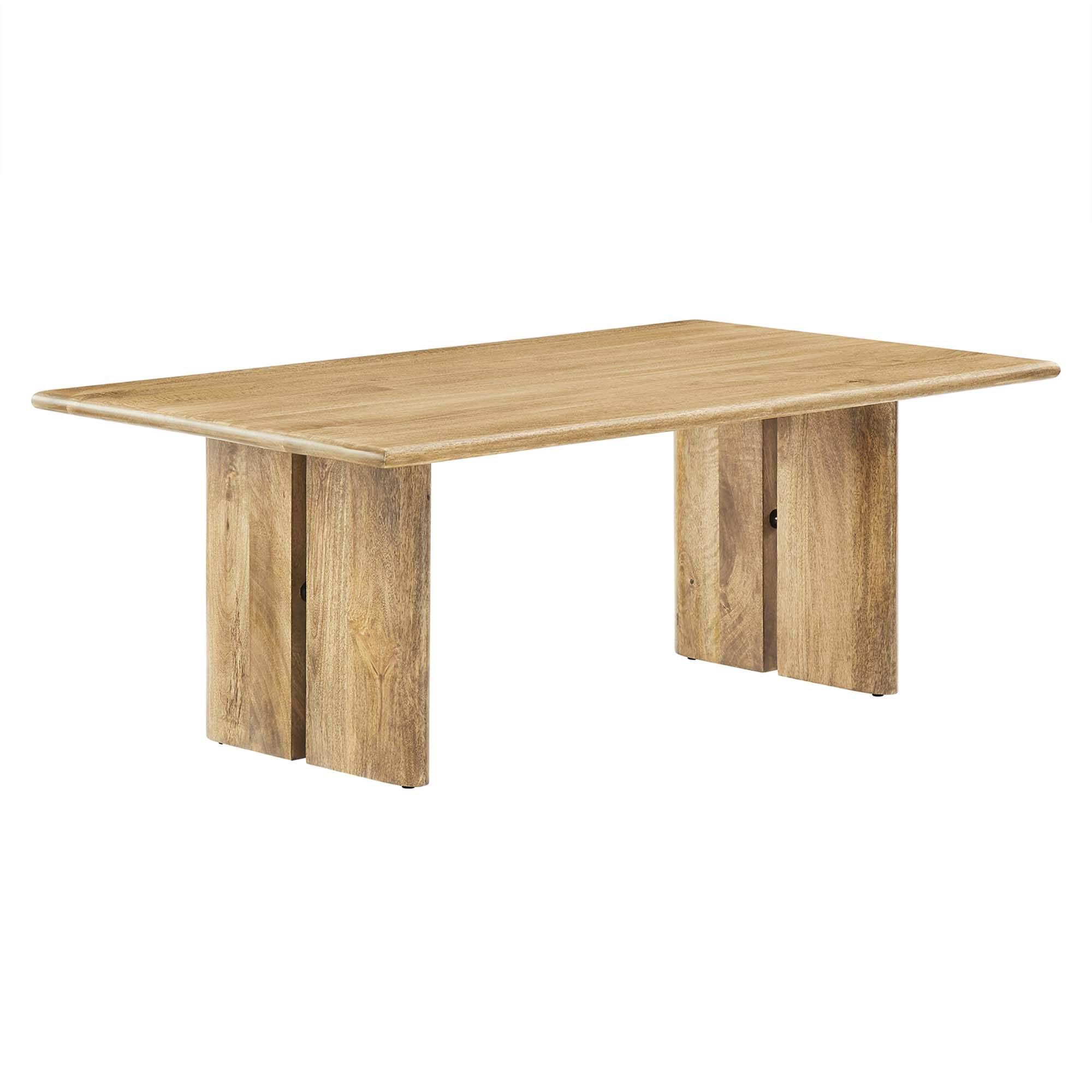 Angle. Modway - Amistad Wood Coffee Table by Modway - Oak.