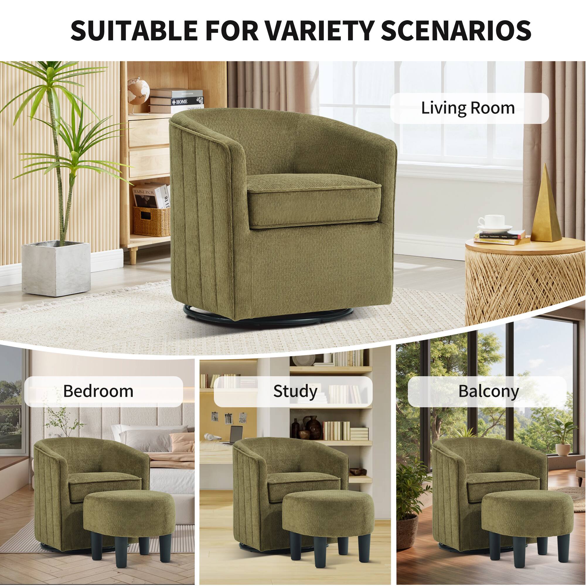 SUITABLE FOR VARIETY SCENARIOS

- Living Room
- Bedroom
- Study
- Balcony