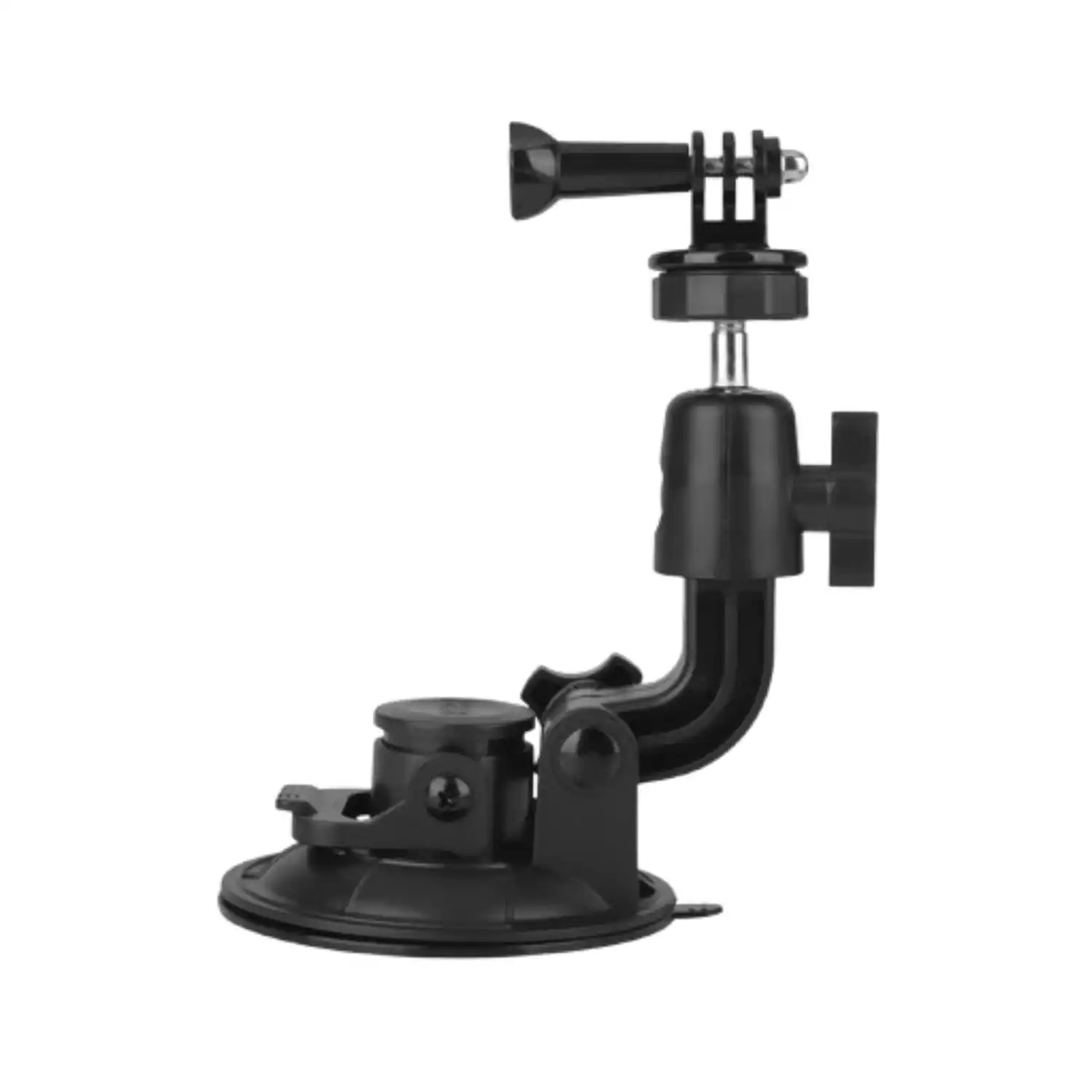 Front. Home Collection - Car Suction Cup Bracket 360° Rotation Mount - Black.
