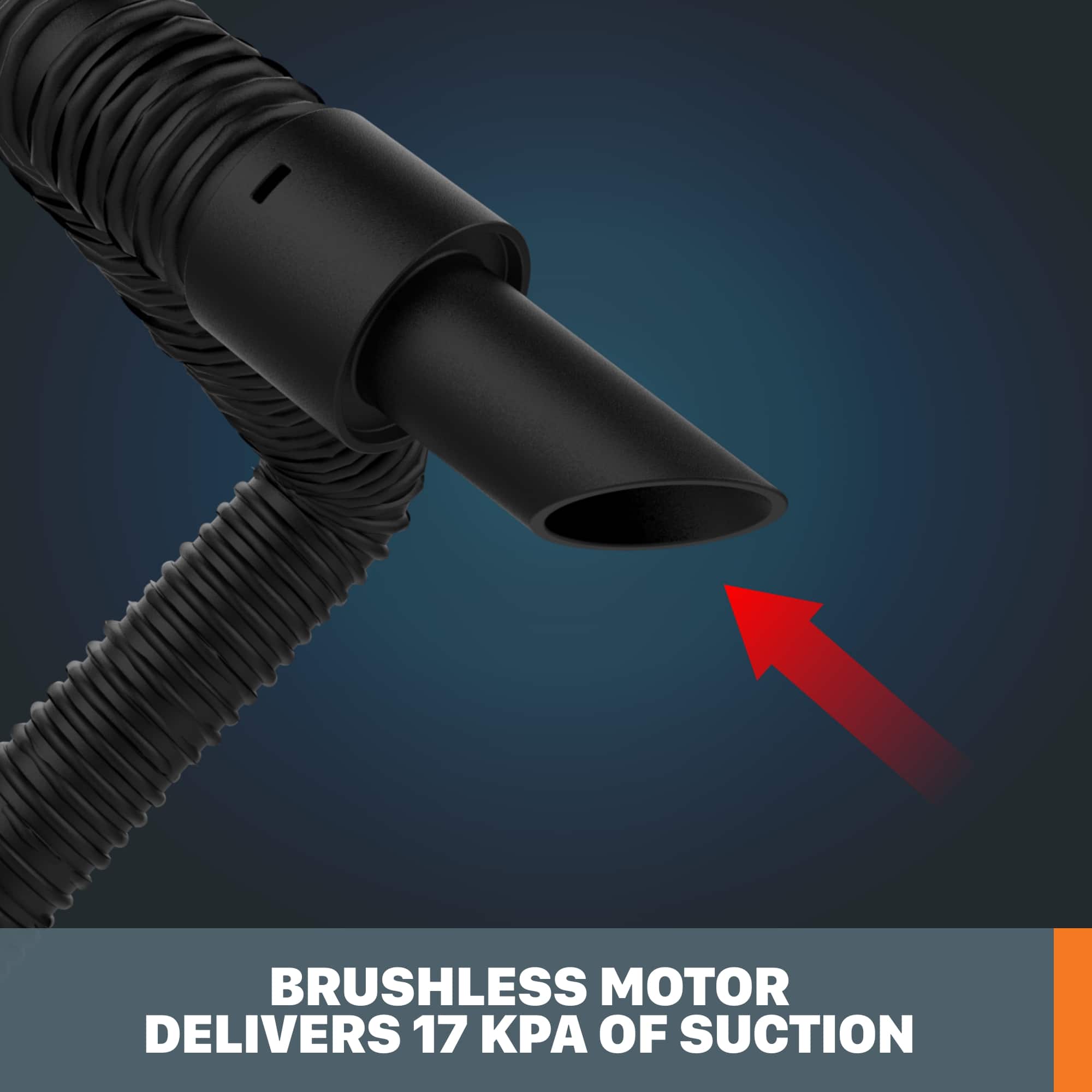 Brushless Motor Delivers 17 KPa of Suction