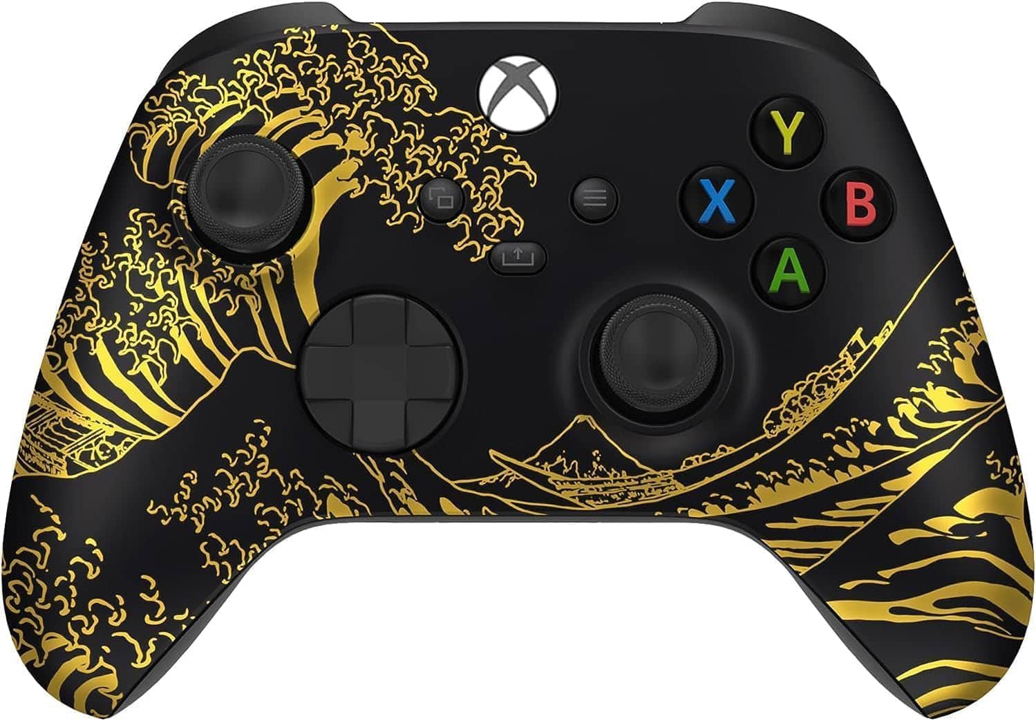 Custom Controllerzz - Xbox Wireless Custom Controller for Xbox One, Xbox Series X, Xbox Series S & PC - Golden Waves - Multi
