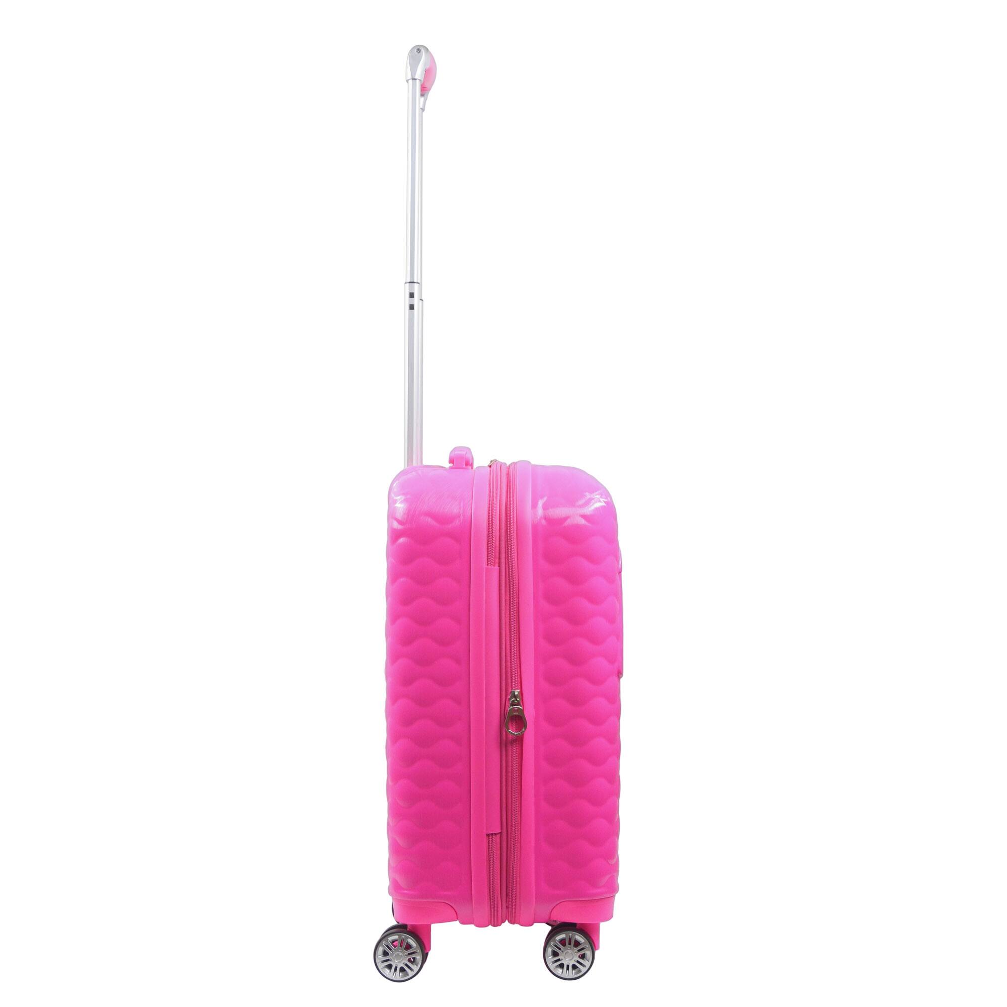 Left. Ful - Mattel Barbie 3D Quilted 22.5" Carry on - PINK.