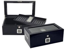 Prestige - THE Raven Cigar Humidors - Full Black Lacquer Finish