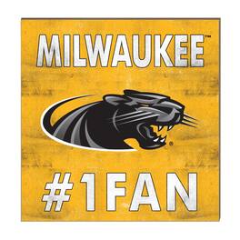 Jardine - Wisconsin-Milwaukee Panthers 10" x 10" #1 Fan Plaque - Yellow
