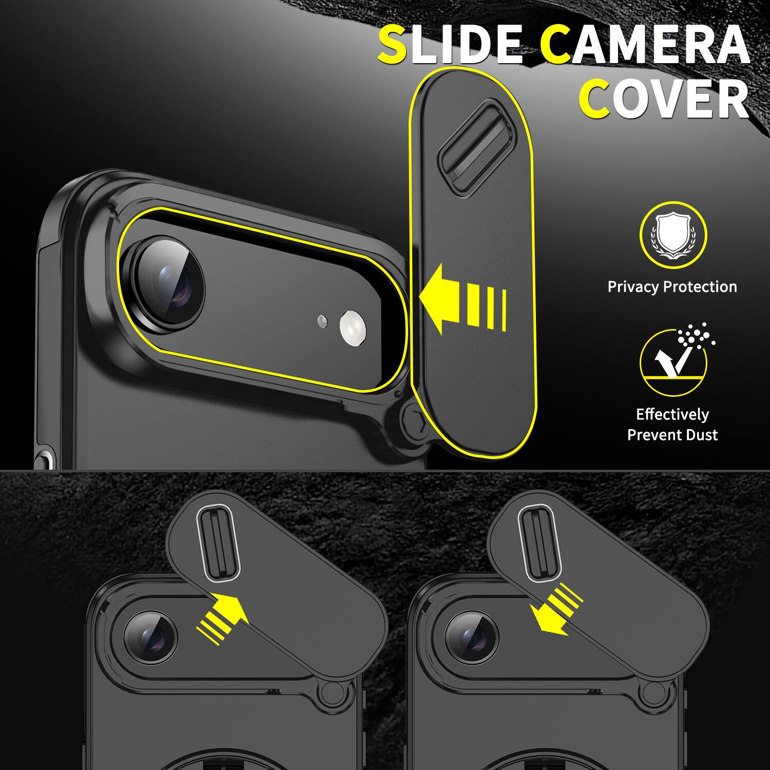 SLIDE CAMERA COVER

Privacy Protection  
Effectively Prevent Dust